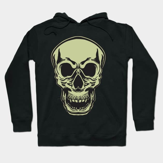 Skull Head Hoodie by Excela Studio